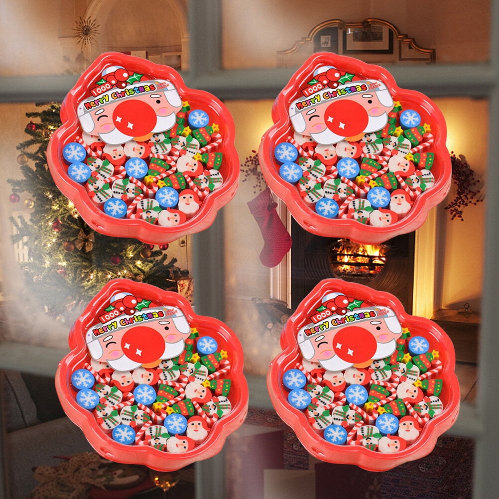 Erasers Christmas Kids Eraser Holiday Table Novelty Studentsgoodie Gift
