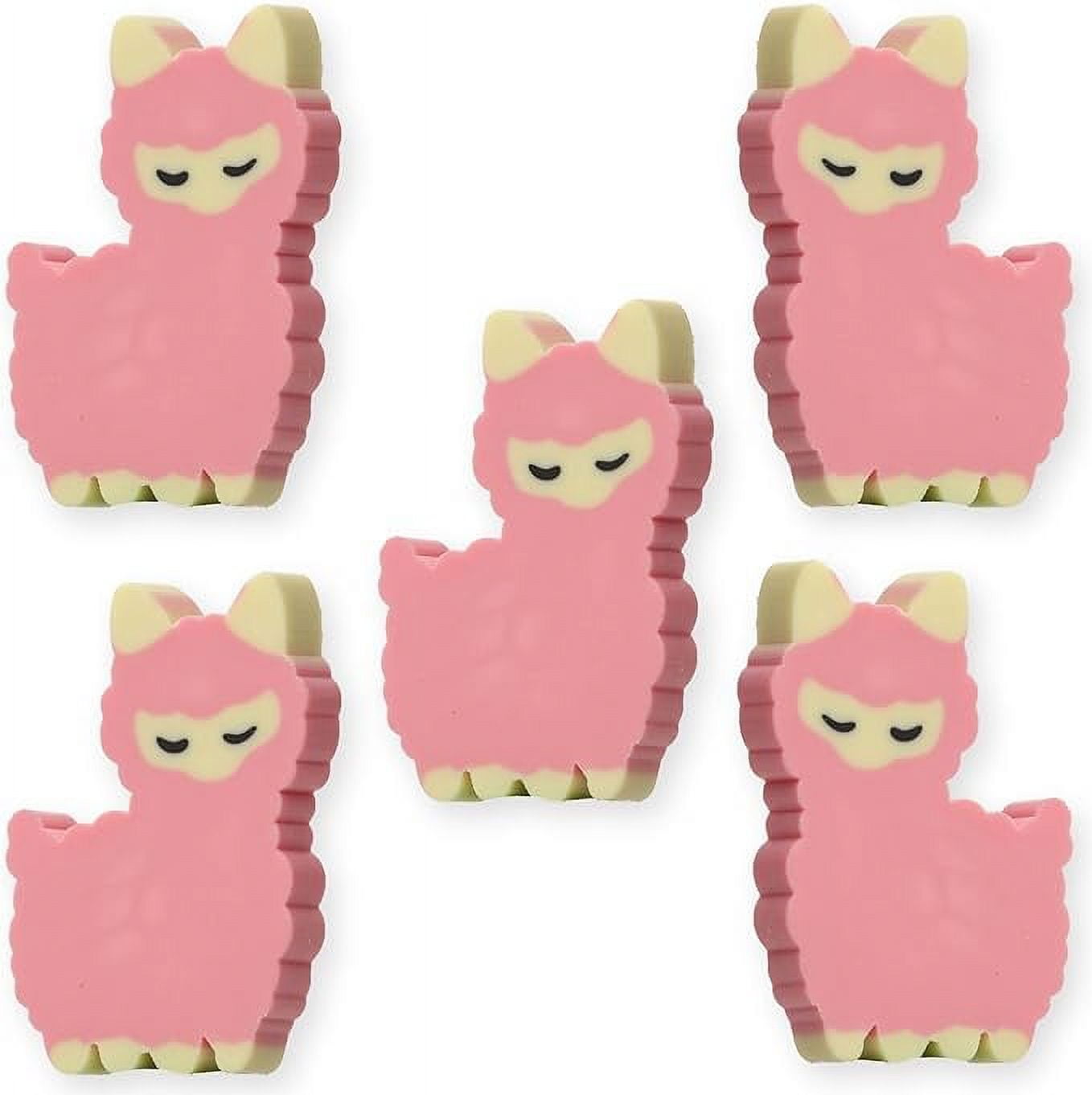 Erasers for Kids Pencil Eraser Animals Lama Erasers 30 Pcs Mini