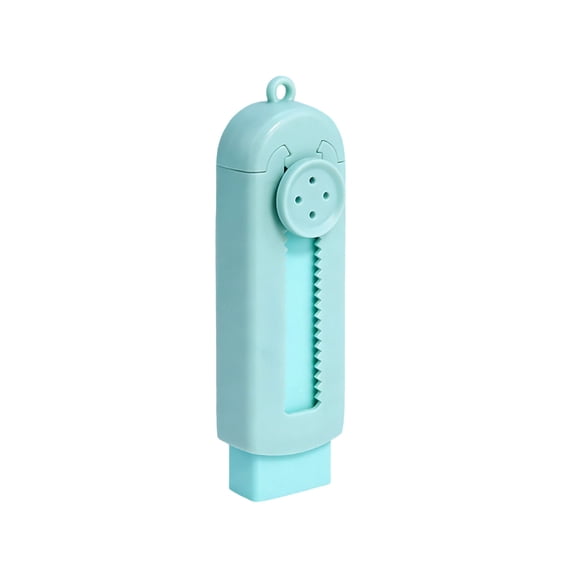 Erasers Sliding Retractable Eraser Push Pull Cute Pencil Erasers Soft Easy To Clean with Plastic Sleeve for Sketching Drawing Artists Green