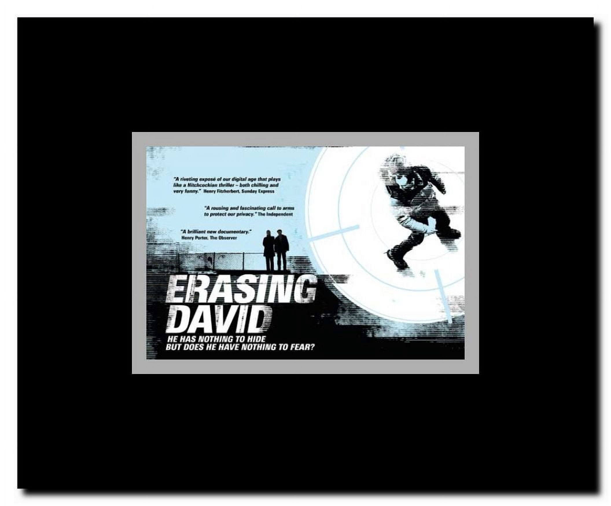 Erasing David Framed Movie Poster