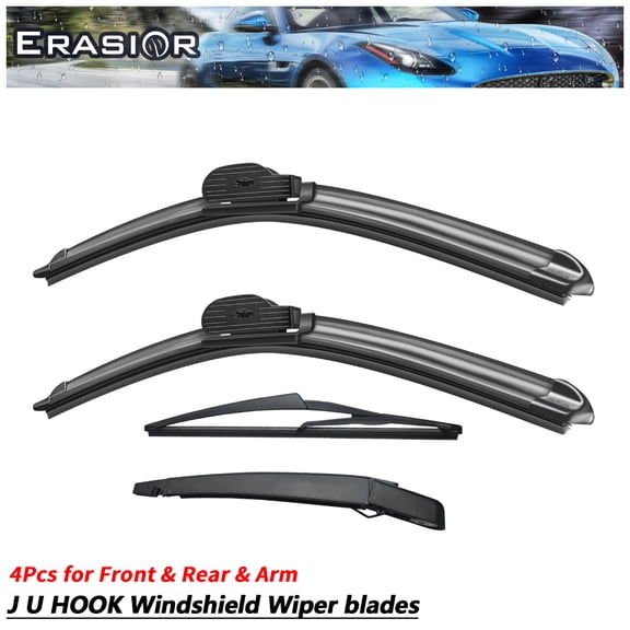 Erasior 26"+22"+12"+11.6" Premium Automotive Replacement Front and Rear Windshield Wiper Blades, Fit For Mercedes-Benz GL450 2016-2013, 4pcs for All Weather, Y210K1L8S