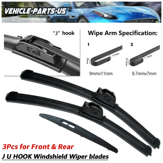 Erasior 3PCS Windshield Wiper Blades Fit For Jeep Grand Cherokee 2021-2014, 22"+21"+11A, Driver Passenger Rear Side, Y28E904G