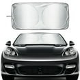thumbnail image 2 of BDK Iridescent Matte Car Windshield Sun Visor – 27x58 Inch UV Shade 2 of 6