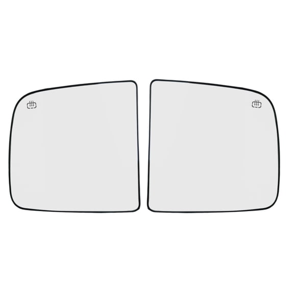 Erasior Left & Right Side Mirror Glass Replacement for Dodge Ram 2500 2010 Power Wagon, Driver & Passenger Mirror Glass with Backing Plate, P82T8T6W
