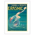 thumbnail image 1 of Erasmic Beauty Soap (Savon de Beauté) - For the Toilet and the Bath - Vintage French Advertising Poster by Jean d'Ylen c.1912 - Bamboo Fine Art 290gsm Paper (Unframed) 17x22in, 1 of 4