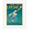 thumbnail image 1 of Erasmic Beauty Soap (Savon de Beauté) - For the Toilet and the Bath - Vintage French Advertising Poster by Jean d'Ylen c.1912 - Fine Art Rolled Canvas Print 16in x 20in, 1 of 4
