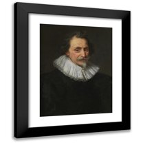 Erasmus Quellinus the younger 12x14 Black Modern Framed Museum Art Print Titled - Portret Van Louis Nonni (ca 1647)