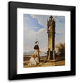 thumbnail image 1 of Erasmus Von Engert 12x14 Black Modern Framed Museum Art Print Titled - Two Pilgrims in Front of a Screen (‘Ave Maria’) (1829), 1 of 1
