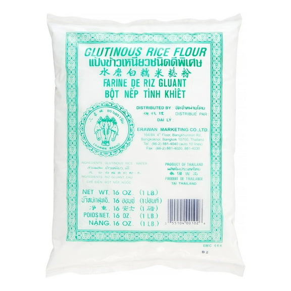 Erawan Brand: Glutinous Rice Flour, 16 Oz