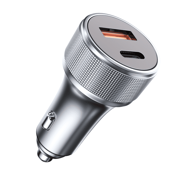 Erayak Car Charger Adapter 54W USB C Dual Port Fast Charge PD QC3.0