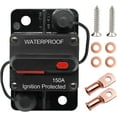 thumbnail image 1 of Erayco 30 Amp Circuit Breaker with Manual Reset Waterproof Inline Fuse Inverter for Marine Trolling Motors Boat ATV Manual Power 12V-42VDC (30A), 1 of 1