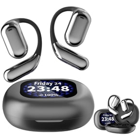 Erazer Over The Ear Earbuds Xp2, Erazer True Wireless Open Ear Earbuds Bluetooth 5.4 Pro,Waterproof Earphone, Erazer wireless Earbuds, Open Ear Headphones with LED Display,Erazer Earbuds