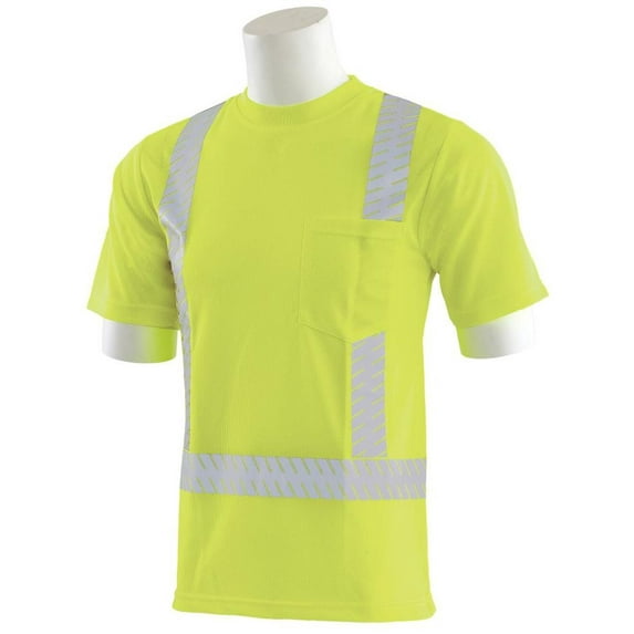 Erb 9006Seg Mesh Class 2 Segmented Tape Lime T-Shirt, Large