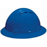 Erb Americana Full Brim Vent Hard Hat 4Pt Ratchet Blue