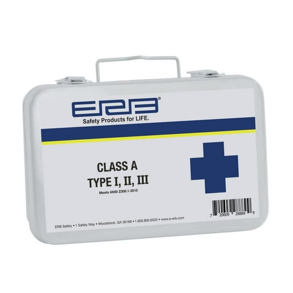 Erb Ansi 2015 Class A First Aid Kit Metal Box