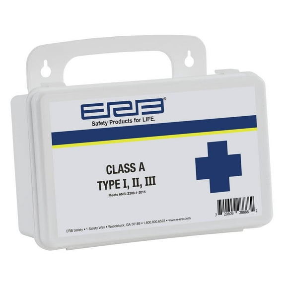 Erb Ansi 2015 Class A First Aid Kit Plastic Box