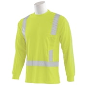 Delta Plus 9007Seg Mesh Class 2 Long Sleeve Lime T-Shirt, Xl