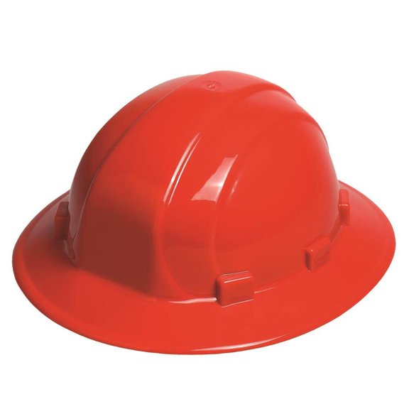 Erb Omega Ii Full Brim Hard Hat - Red