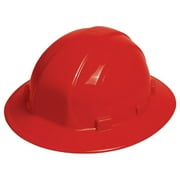 Erb Omega Ii Full Brim Ratchet Suspension Hard Hat - Red