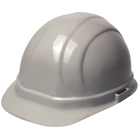 ERB-Omega II Cap Style Hard Hats With Ratchet Suspensions Gray