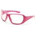 thumbnail image 1 of Erb Rose Pink Frame Clear Lenses Women's Safety Glasses, 1 of 1