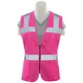 thumbnail image 1 of Erb S721 Non Ansi Ladies Fitted Tricot Hi Viz Pink - 3X, 1 of 2