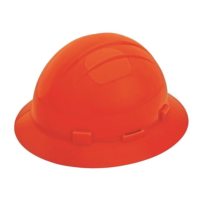 Hard Hat, Americana, Polyethylene, 4 Point Pinlock, Type 1, Class E, Hi-Vis Orange