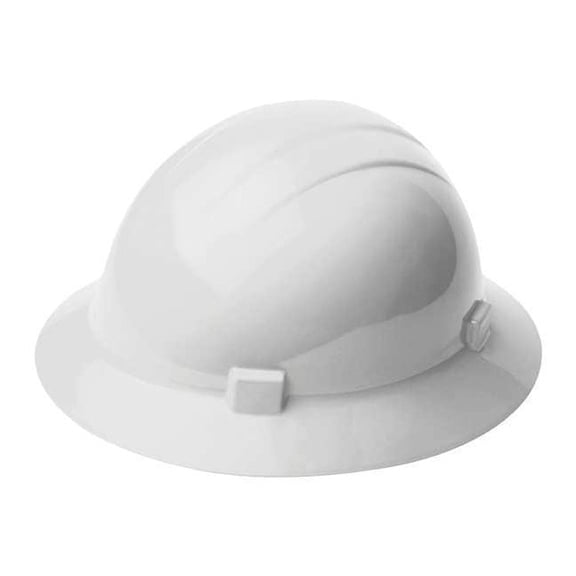 Hard Hat, Americana, Polyethylene, 4 Point Pinlock, Type 1, Class E, White