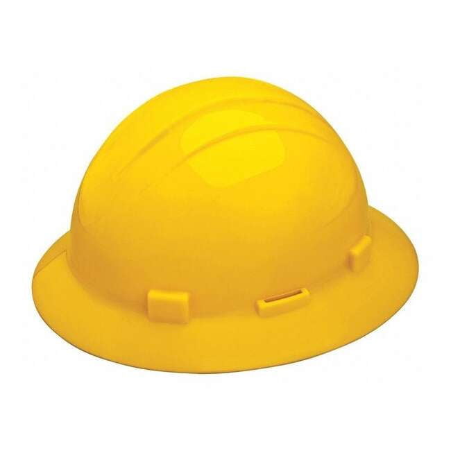 Hard Hat, Americana, Polyethylene, 4 Point Pinlock, Type 1, Class E, Yellow WEL19292YE