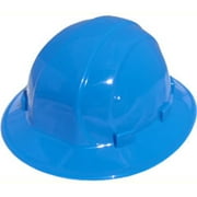 Erb Safety Hard Hat,Type 1, Class E,Ratchet,Blue 19916