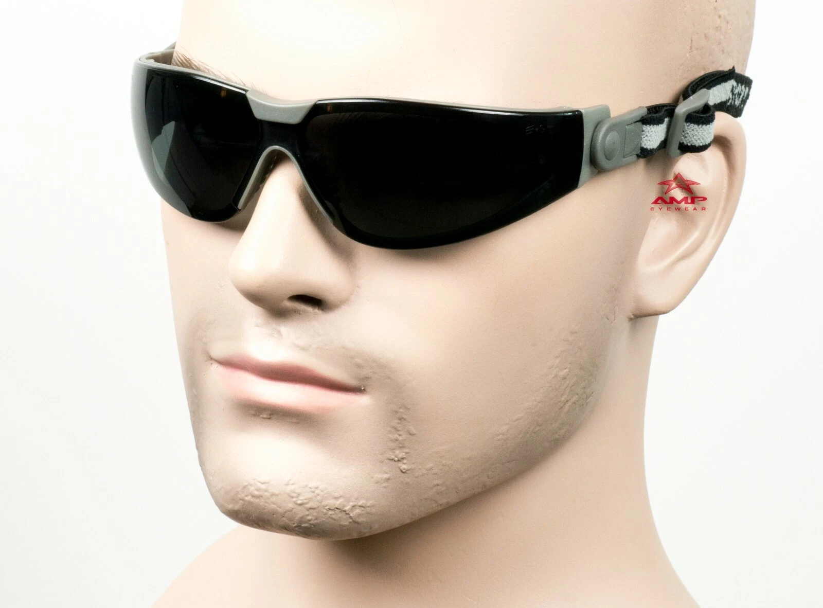 Erb Sport Boas Smoke Anti Fog Safety Glasses Frameless Goggles Brow Cushioned