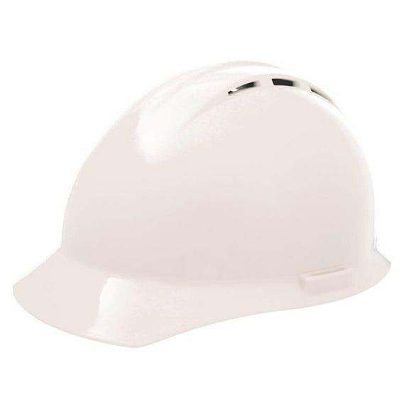 Erb White Americana Vent Hard Hat Ratchet Suspension