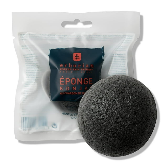 Erborian Charcoal Konjac Facial Sponge Natural Great for Sensitive