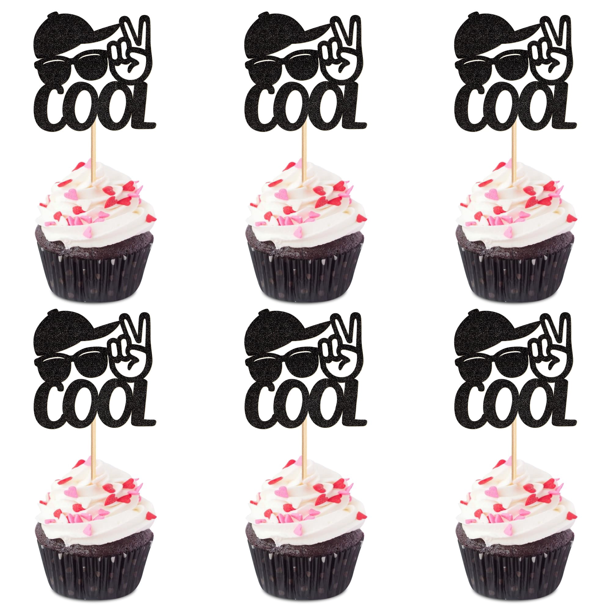 24 Stück Süße Schaf-Cupcake-Deko – Glitzernde Topper Für Bauernhof-Partys