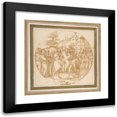thumbnail image 1 of Ercole Setti 15x15 Black Modern Framed Museum Art Print Titled - The Entrance of Christ into Jerusalem (16th Century), 1 of 5