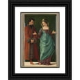 thumbnail image 1 of Ercole de' Roberti 18x24 Black Ornate Framed Double Matted Museum Art Print Titled: Portia and Brutus (1486-1490), 1 of 5