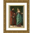 thumbnail image 1 of Ercole de' Roberti 18x24 Gold Ornate Framed and Double Matted Museum Art Print Titled - Portia and Brutus (1486-1490), 1 of 4