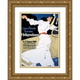 thumbnail image 1 of Erdt, Hans Rudi 11x14 Gold Ornate Wood Framed with Double Matting Museum Art Print Titled - Lawn Tennis Tunier, 1 of 4
