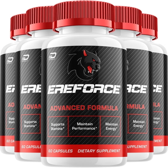 EreForce for Men Capsules – Ere Force Vitamin Complex Pills, Energy, 5 Pack, 300 Capsules
