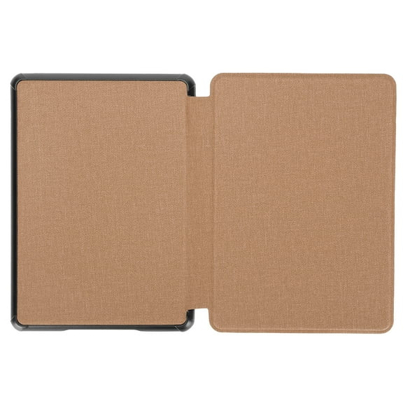 Ereader Paperwhite EBook Faux Leather Cover Lightweight Cloth Pattern Protective Case For  658 2019(Brown