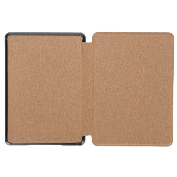 Ereader Paperwhite EBook Faux Leather Cover Lightweight Cloth Pattern Protective Case For 658 2019(Brown