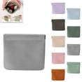 thumbnail image 1 of Erebloom Leather Pouch, Erebloom Pouchic, Erebloom Leather Pouch, Mini Portable Cosmetic Bags for Women, Coin Purse Lipstick Cosmetic Accessories Organizer, Small Travel Kit Storage Pouch(Gray), 1 of 3
