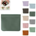 thumbnail image 1 of Erebloom Pouchic - Personalized Snap Closure Leather Organizer Pouch, Erebloom Pouchic Leather Organizer, Onavee Organizers Pouch, Portable Self Closing Makeup Bag(Dark Green), 1 of 5