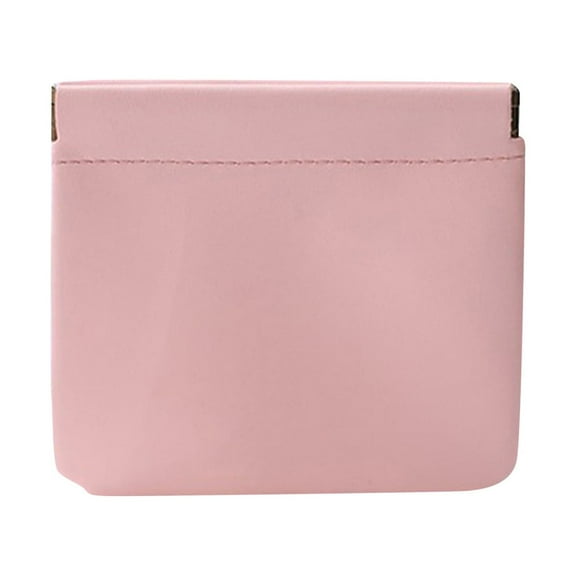 Erebloom Pouchic, Pocket Leather Organizer Pouch, Portable Mini Storage Cosmetic Bag For Cosmetics Headphones Jewelry(Pink)