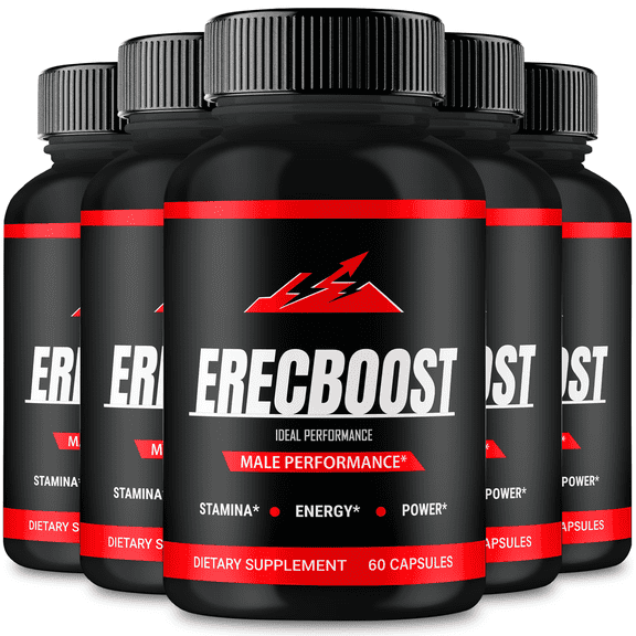ErecBoost Capsules All Natural Pills (5 Pack)