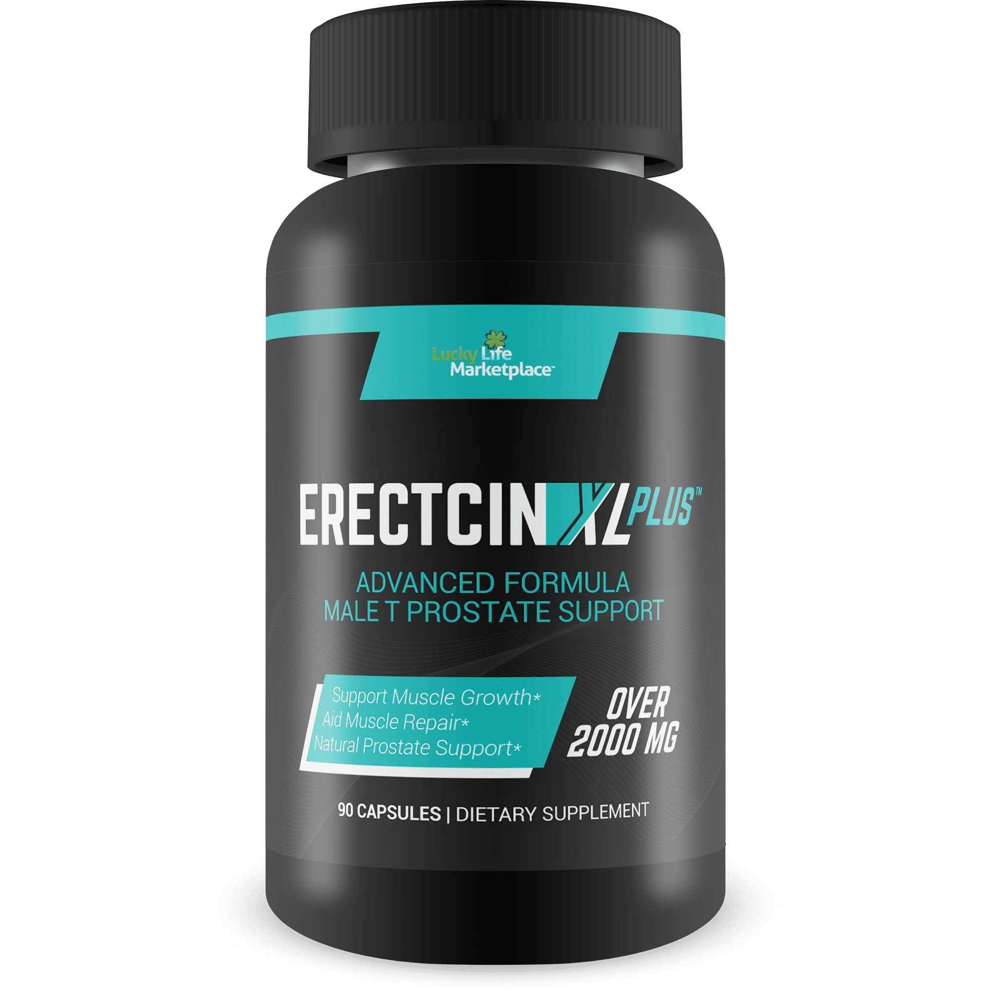 Erectcin XL Plus - Advanced Formula Male T Prostate Support - Green Tea, Zinc, Vitamin D3 - Promote Healthy Prostate Function with Natural Prostate Support for Men - Panax Ginseng Prostate Supplement