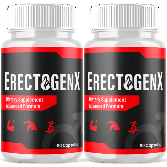 ErectogenX Advanced Formula Pills All Natural Vitamin Supplement Erectogen X 120 Capsules