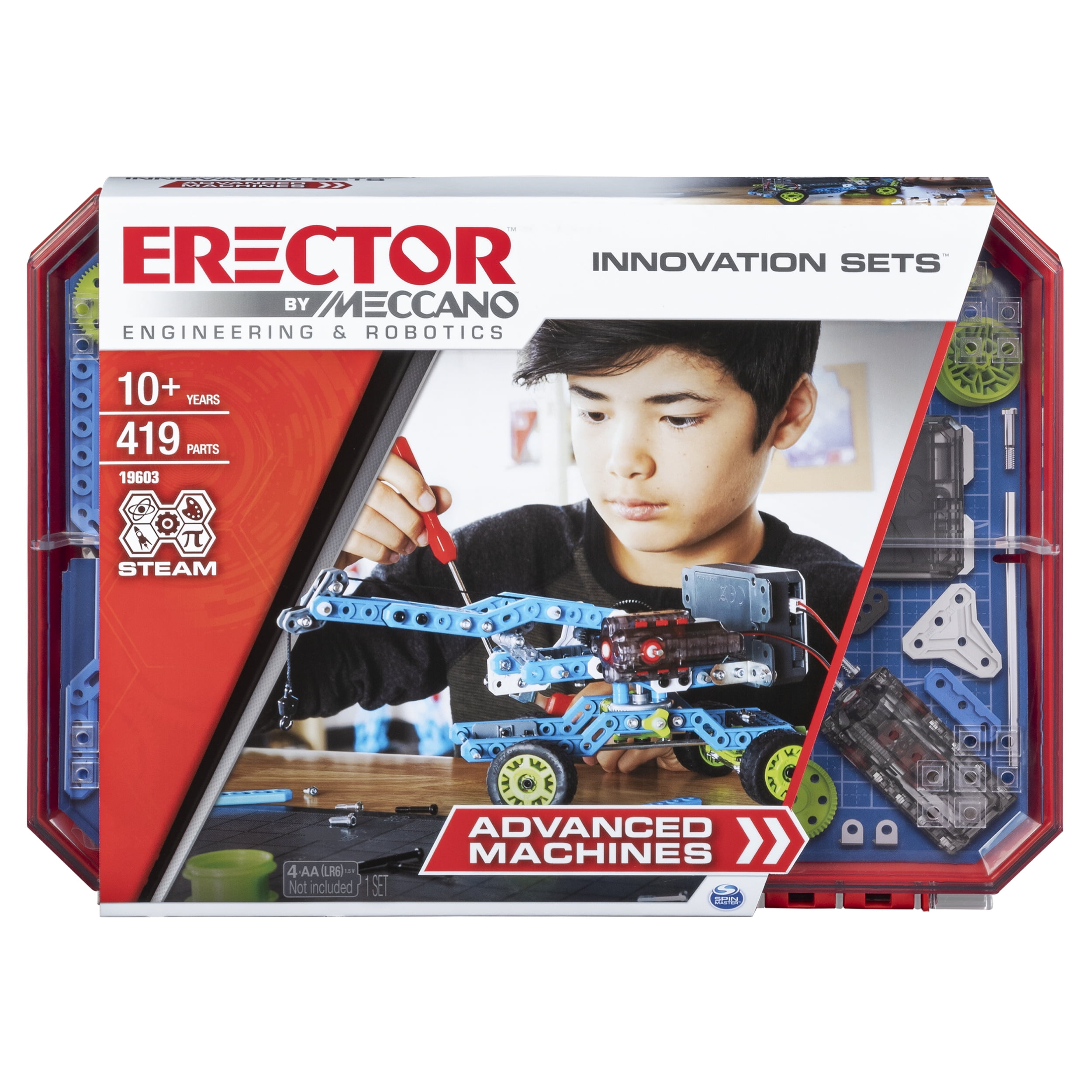  Meccano Erector, 10 in 1 Model Race Truck Building Set