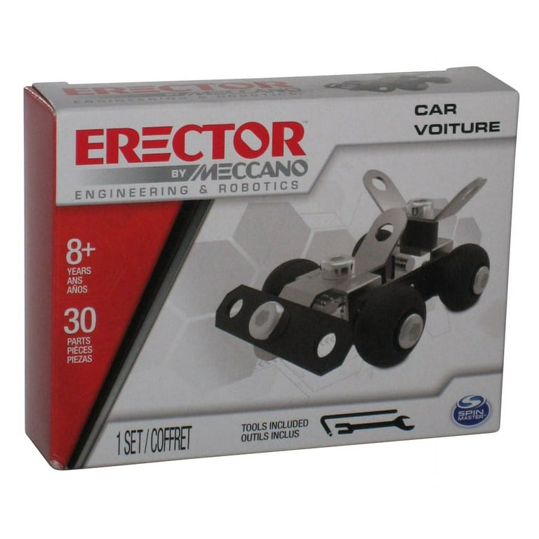 ERECTOR BY MECCANO CAR VOITURE 8+years - 30 parts NEW!!!