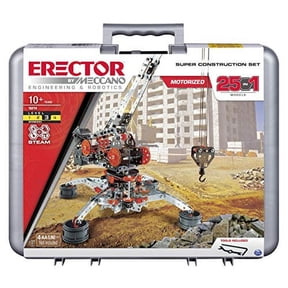 Erector by Meccano Super Construction 25-in-1 Motorized Building Set, Ages 10+